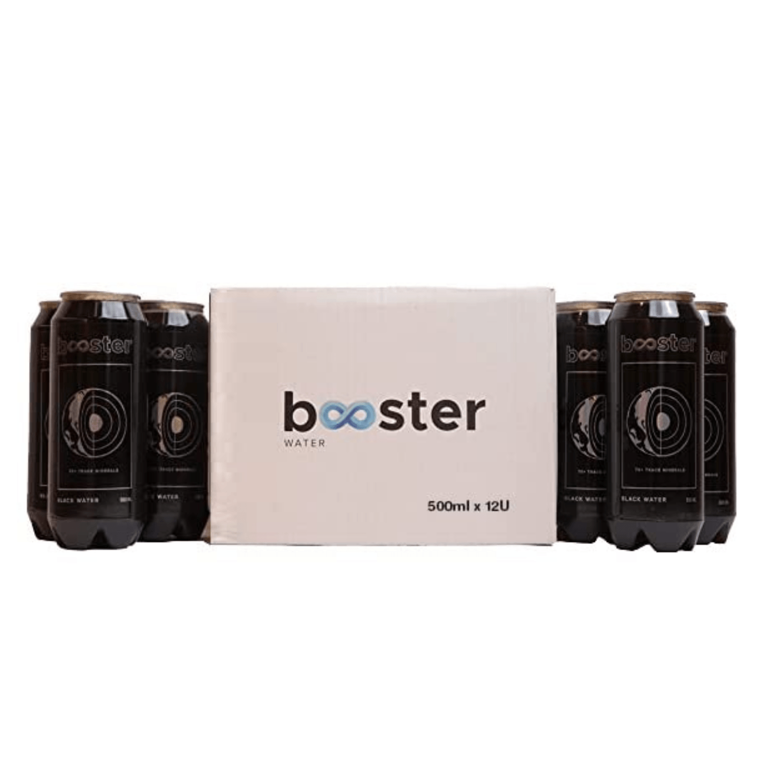 Booster Black Alkaline Drink (Pack of 12)